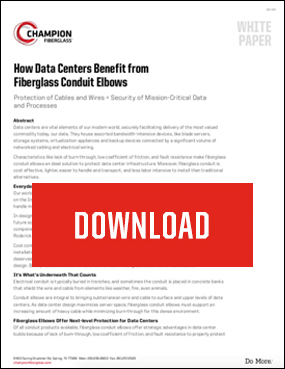  How Data Centers Benefit from Fiberglass Conduit Elbows white paper