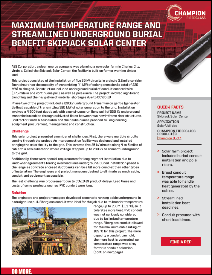 Skipjack Solar Center Case Study cover