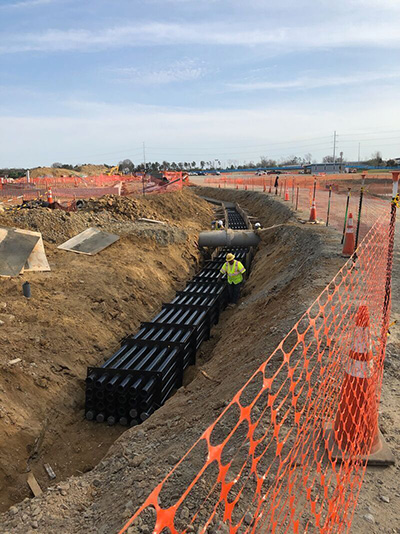 Buried conduit duct banks